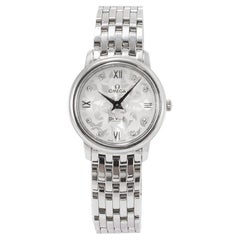Ladies Omega de Ville Prestige 32.7mm 42410336052001 Butterfly Dial Steel Watch