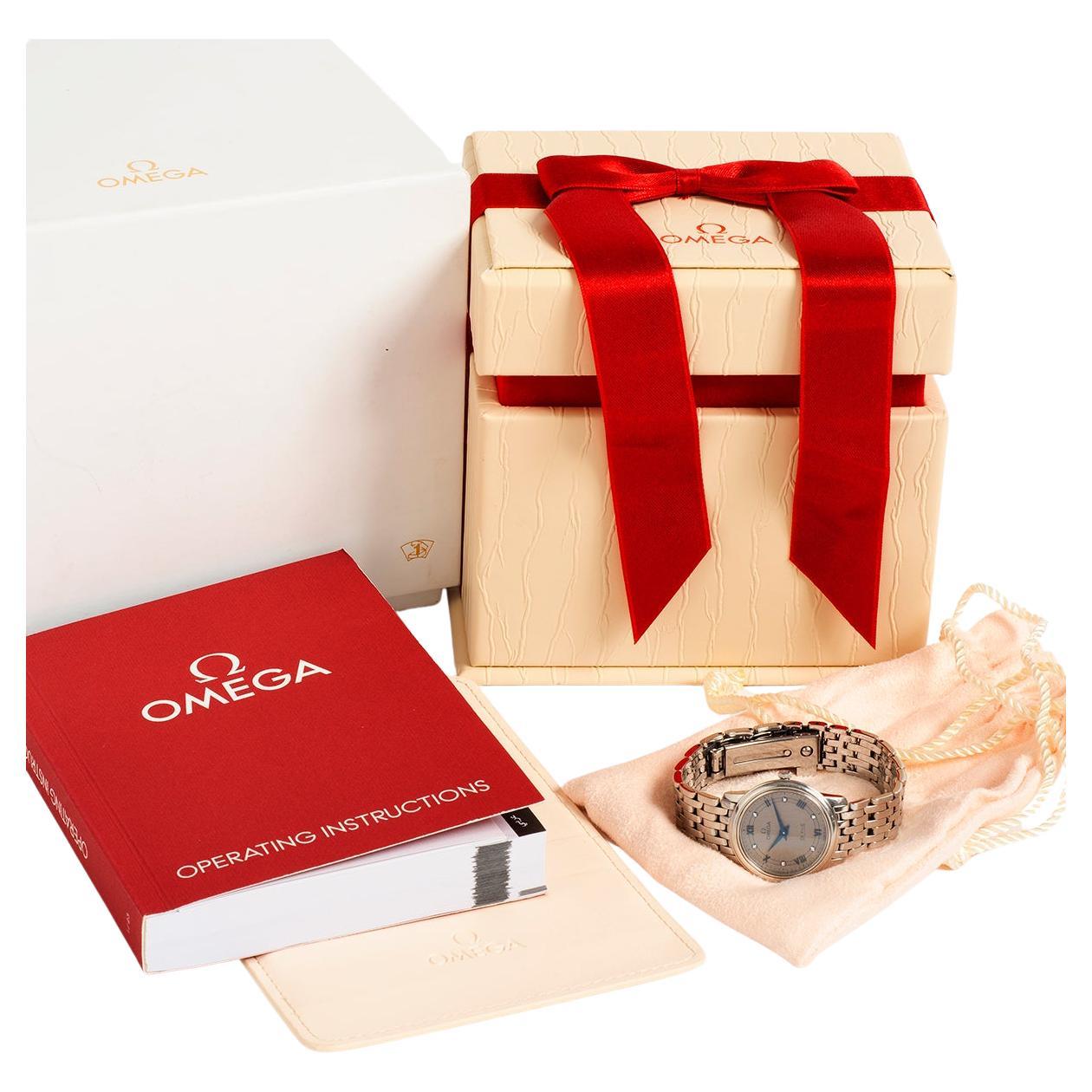 Ladies Omega De Ville Prestige ref 42410276056002, Quartz, Six Diamonds, Yr2019.