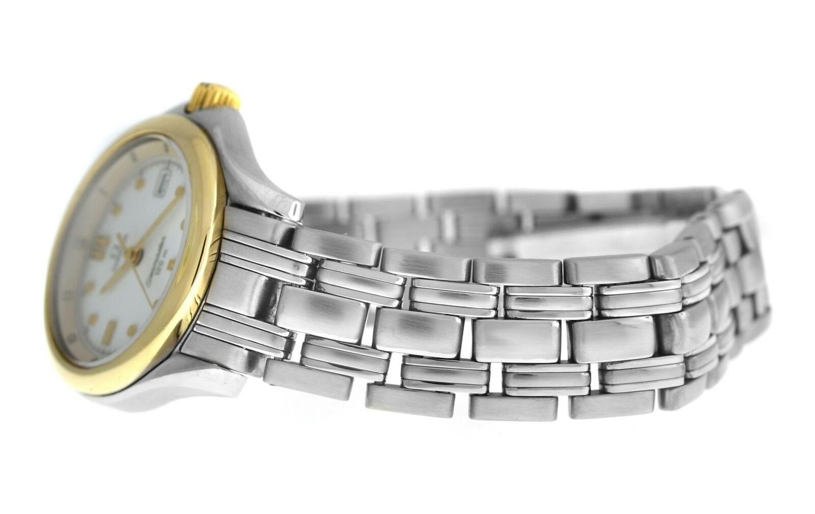 Ladies Omega Seamaster 2301.20 Stainless Steel Gold Quartz Watch 4