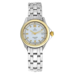 Used Ladies Omega Seamaster 2301.20 Stainless Steel Gold Quartz Watch