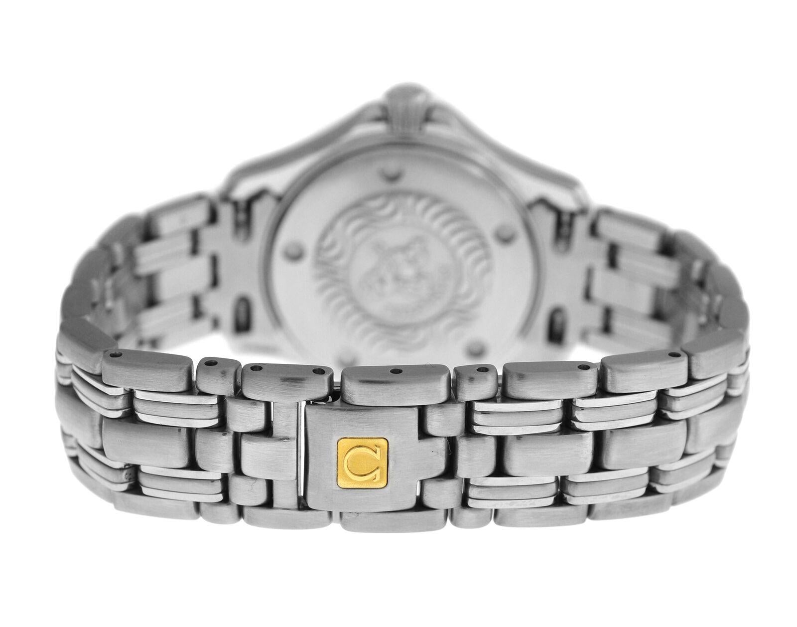 Ladies Omega Seamaster 2571.20 Stainless Steel Quartz Watch For Sale 1