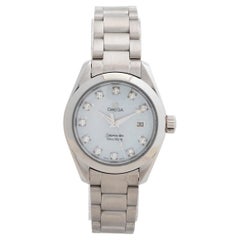 Omega Seamaster Quartz Aqua Terra Quartz pour femme, réf. 25777500, ensemble complet, exceptionnel