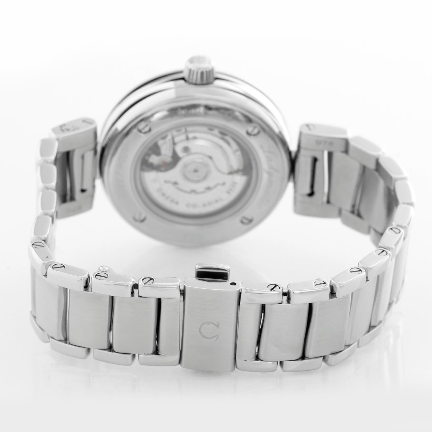 omega de ville ladymatic stainless steel ladies automatic watch