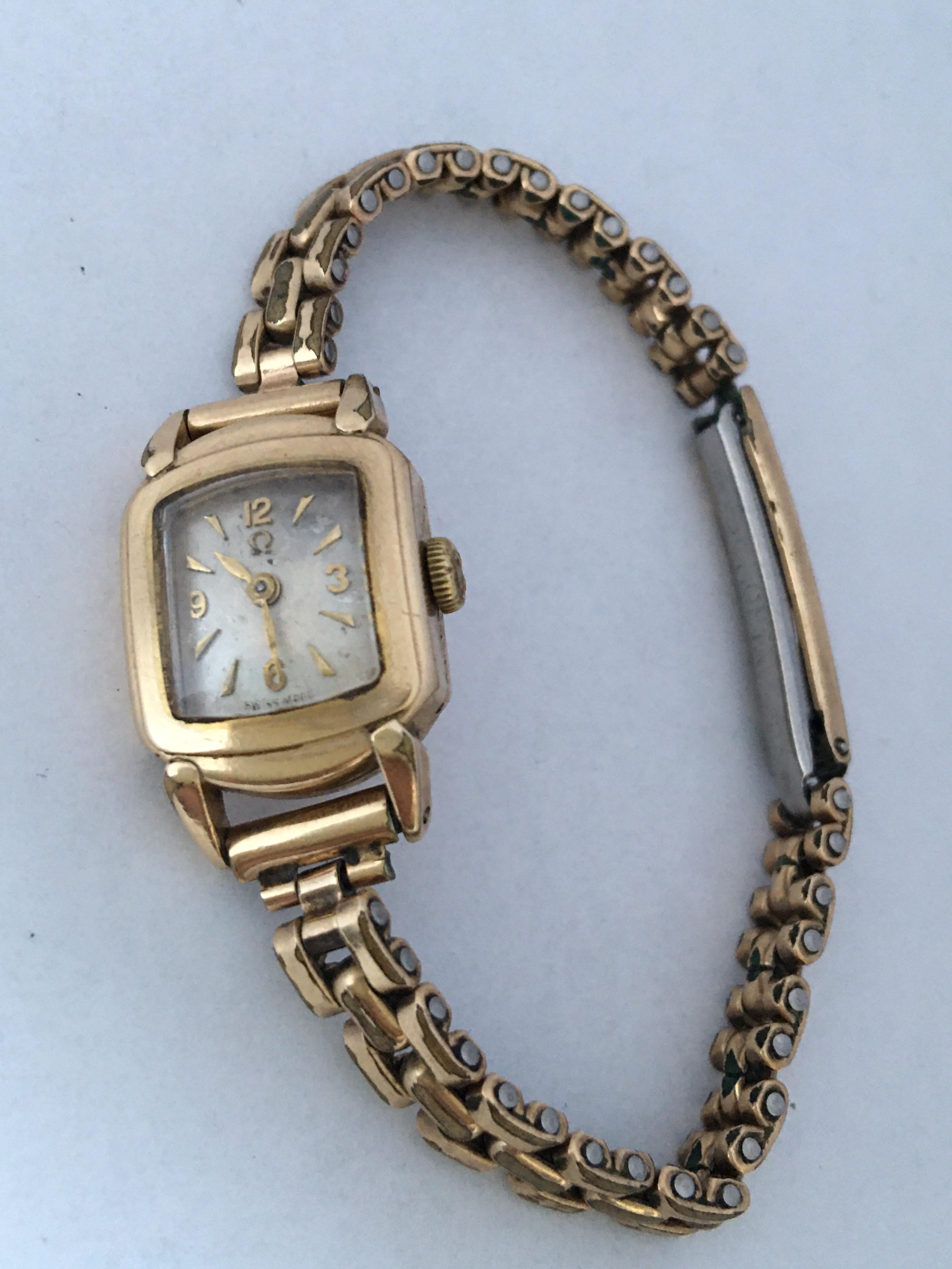 Ladies Omega Vintage Gold-Plated Mechanical Watch For Sale at 1stDibs ...