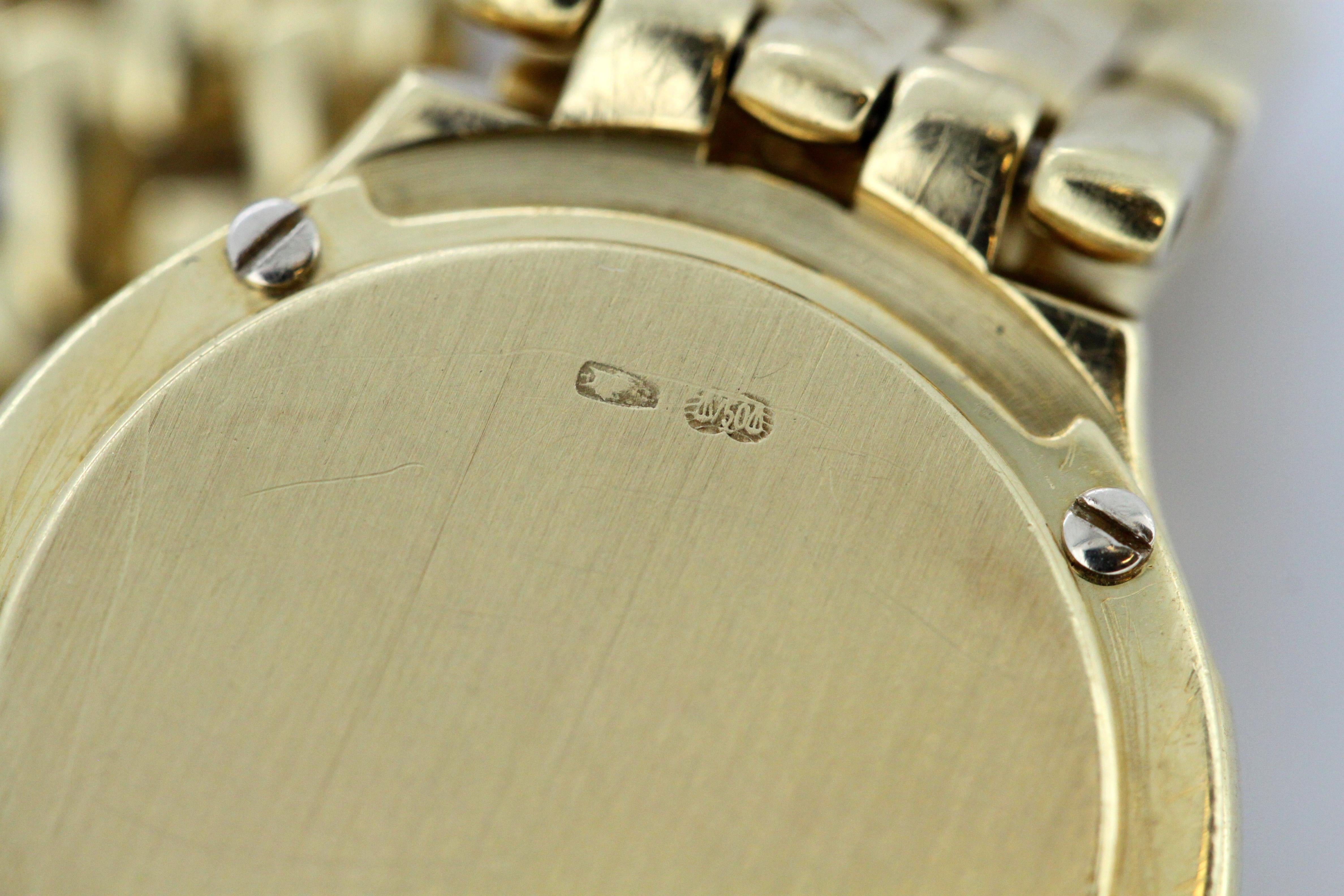Ladies Omega wristwatch set in full 18k gold, diamond bezel & hour markers 11