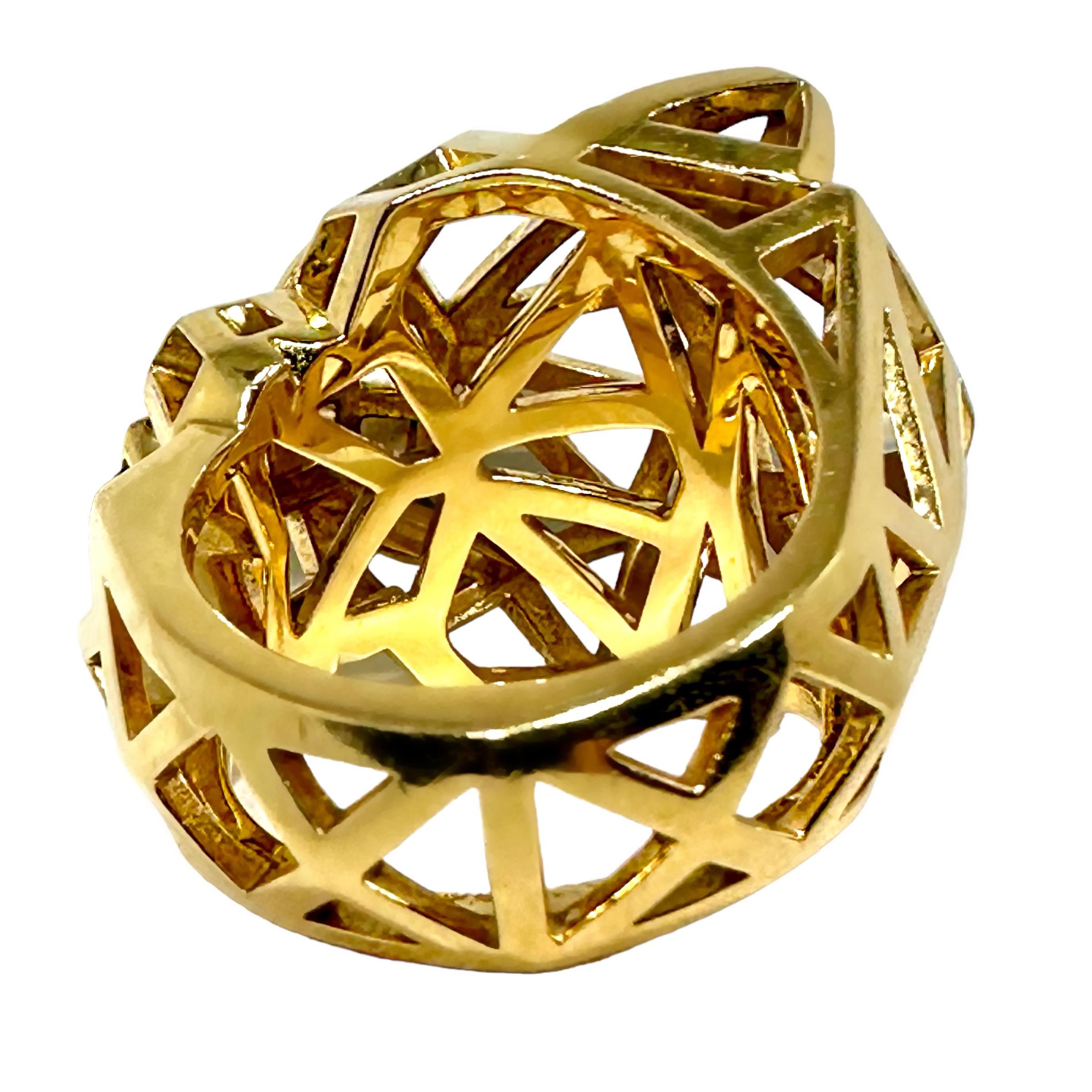 Damenring Panthere de Cartier in Gold mit Tsavorit Granat Augen & Onyx Nose (Brillantschliff) im Angebot