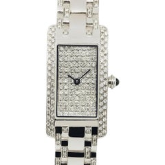 Ladies Pave Diamond 14 Karat Watch In Stock