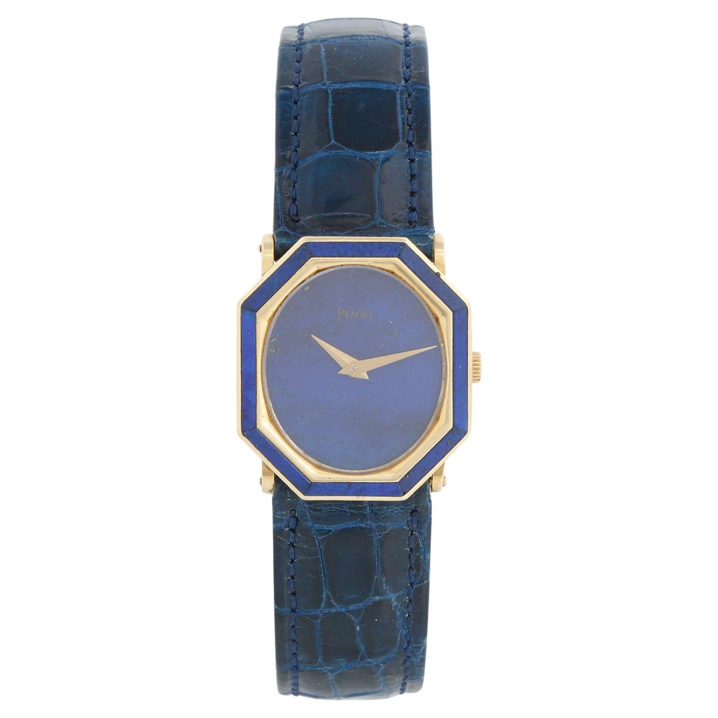 Orologio da donna Piaget Ref 9431 in oro giallo 18 carati e lapislazzuli