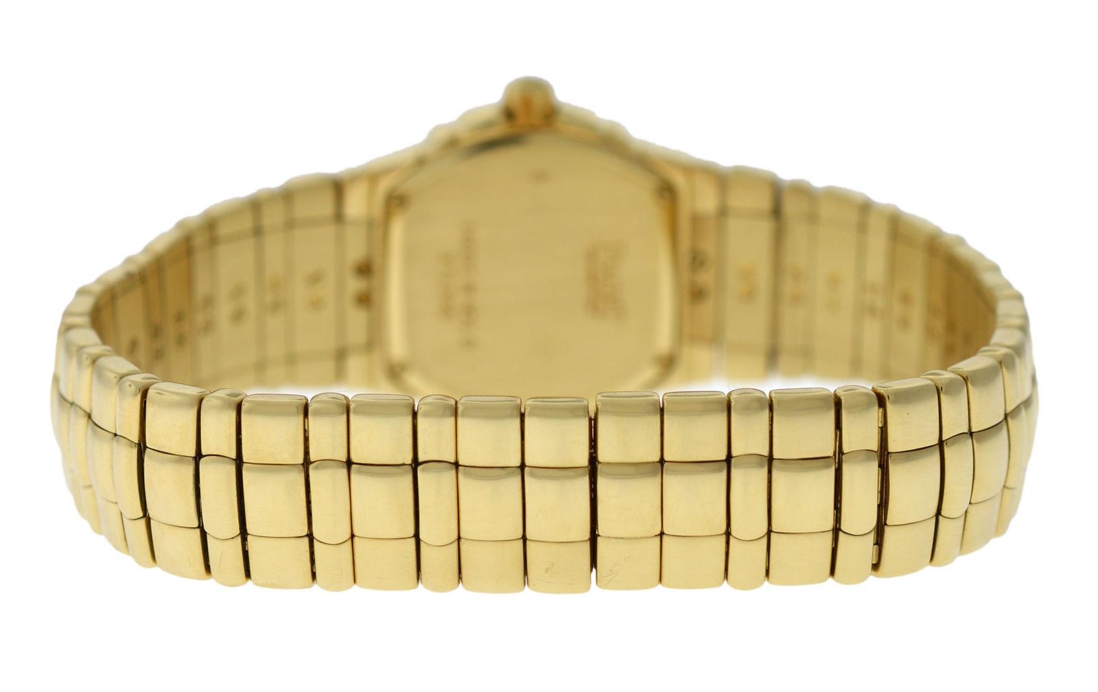 Women's Ladies Piaget Tanagra 18 Karat Yellow Gold Diamond Quartz Watch For Sale