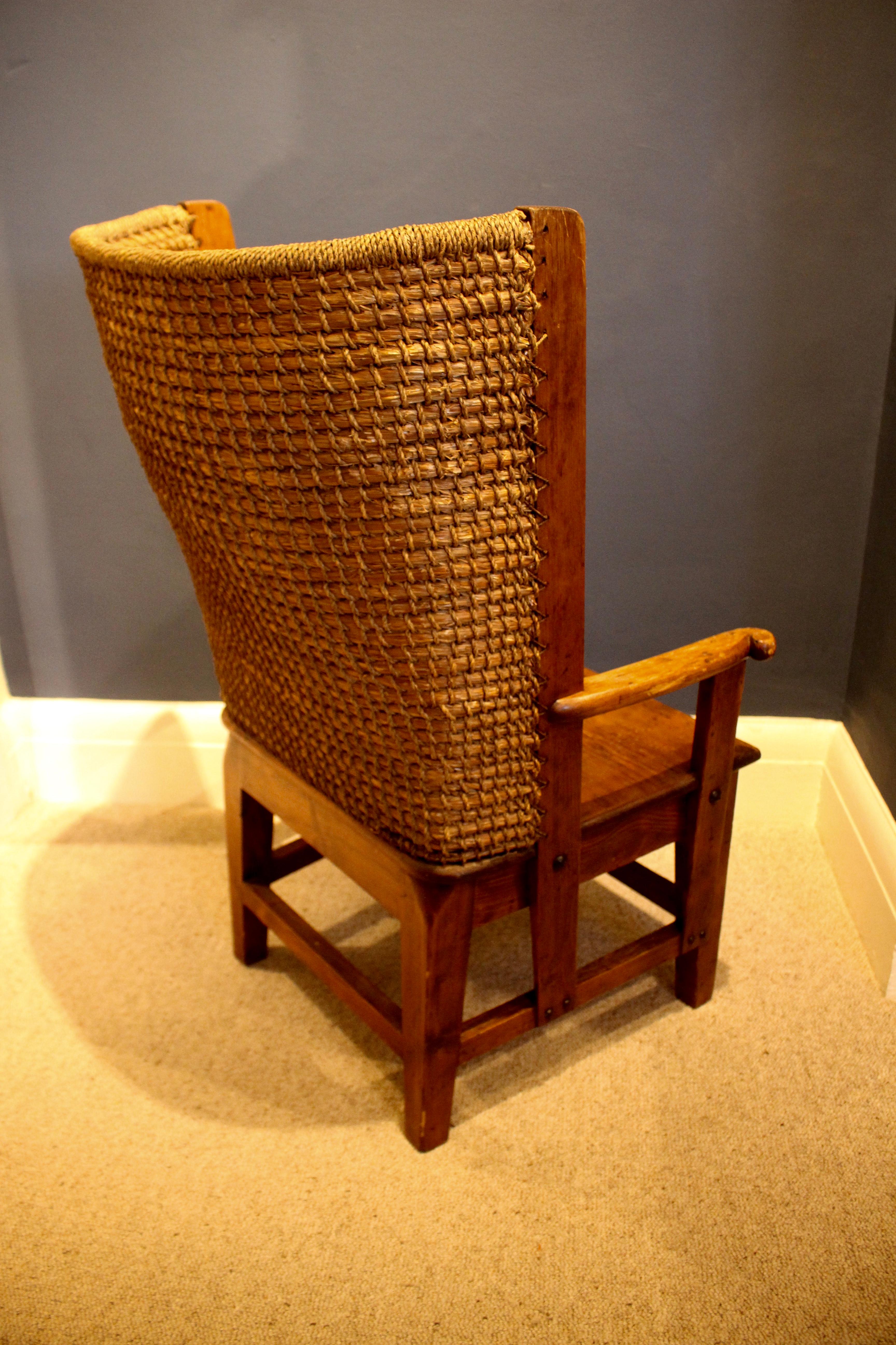 Ladies Pine Orkney Chair of Small Proportions, circa 1920 1