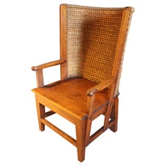 Antique Ladies Pine Orkney Chair of Small Proportions, circa 1920