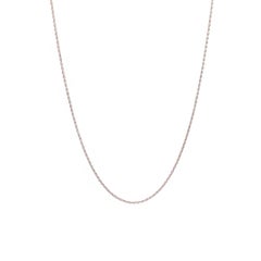 Ladies Platinum Rope Chain