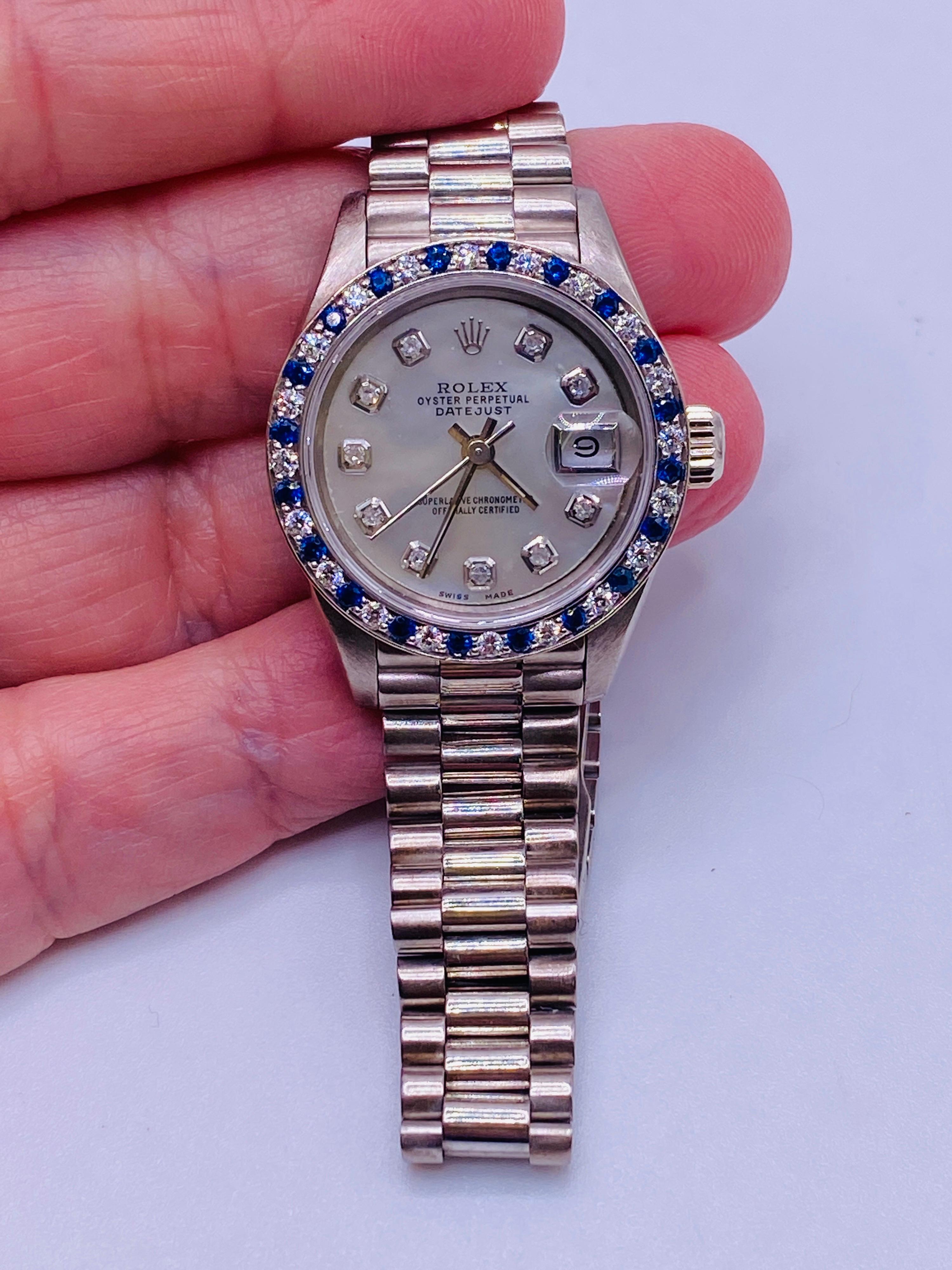 rolex sapphire bezel