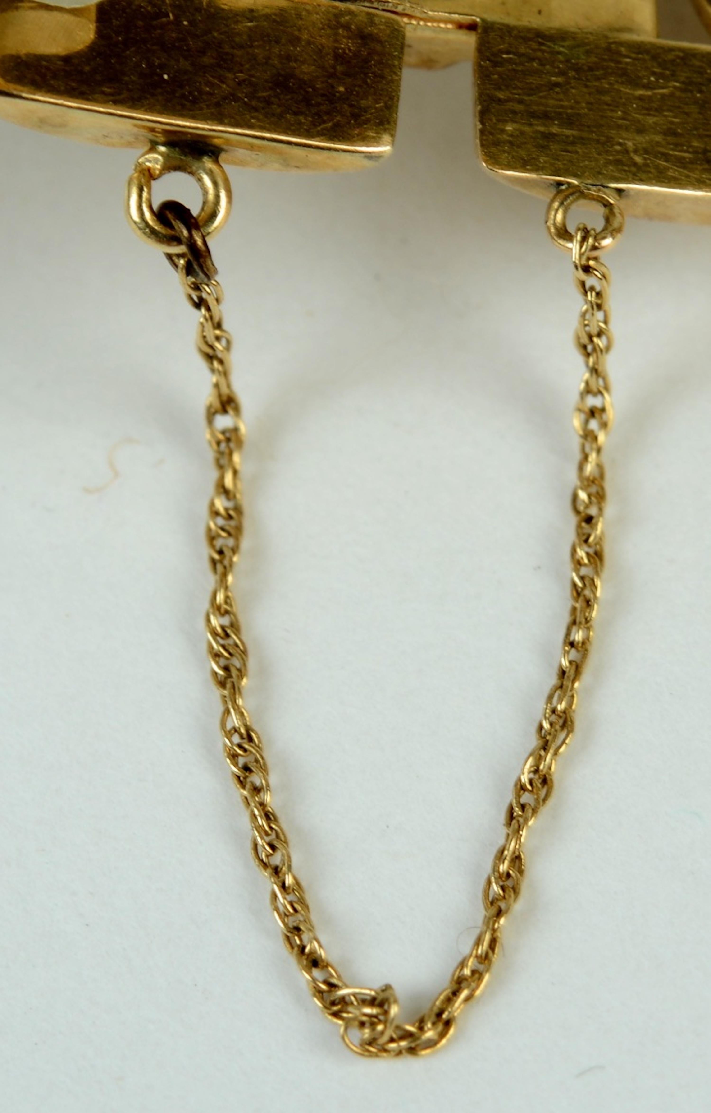 Women's Ladies Retro 18 Karat Yellow Gold and Diamond Bracelet Watch, c1940s