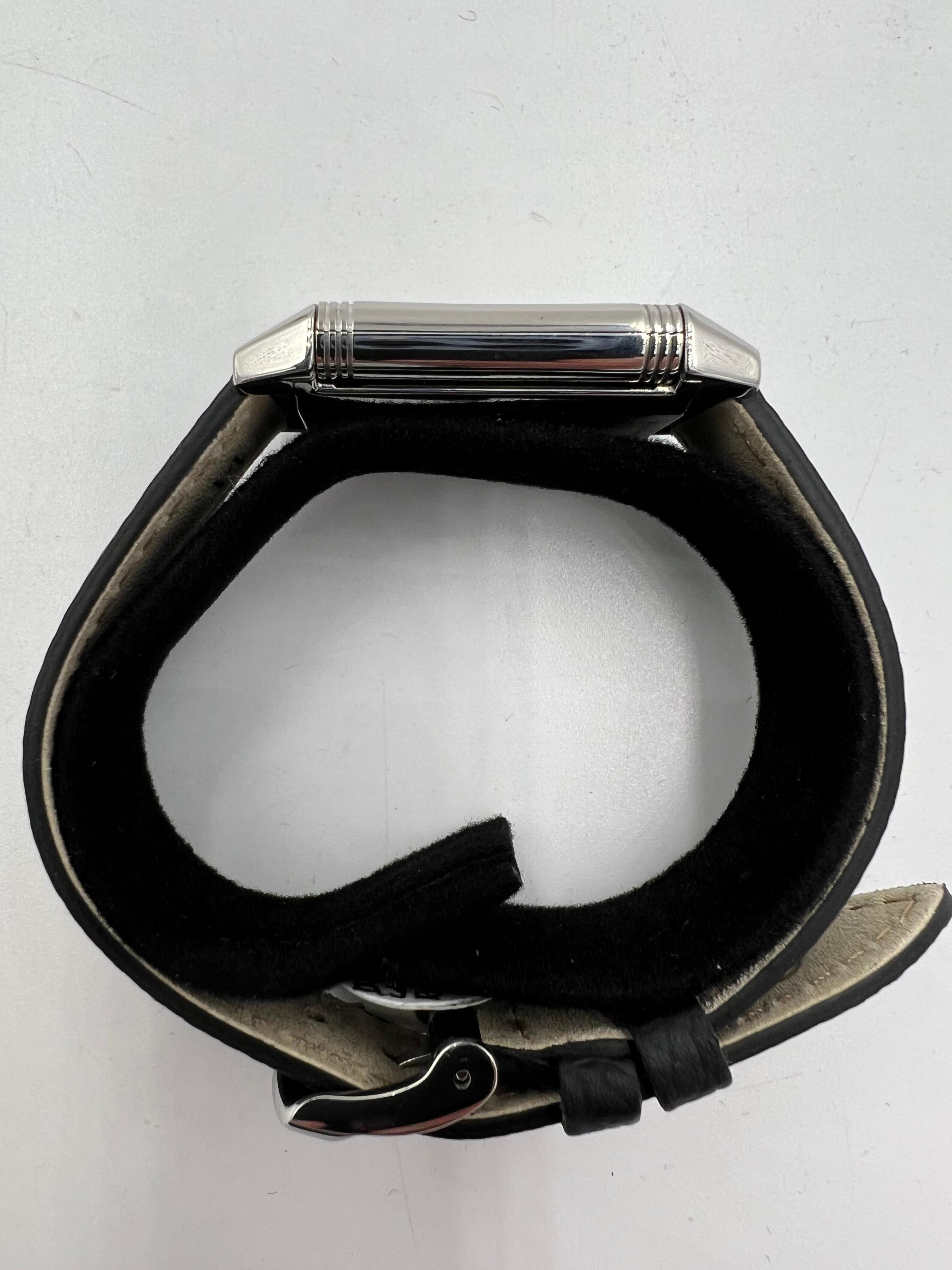 Ladies Reverso Le Coultre Manual Wind Steel Wristwatch 1990s 3