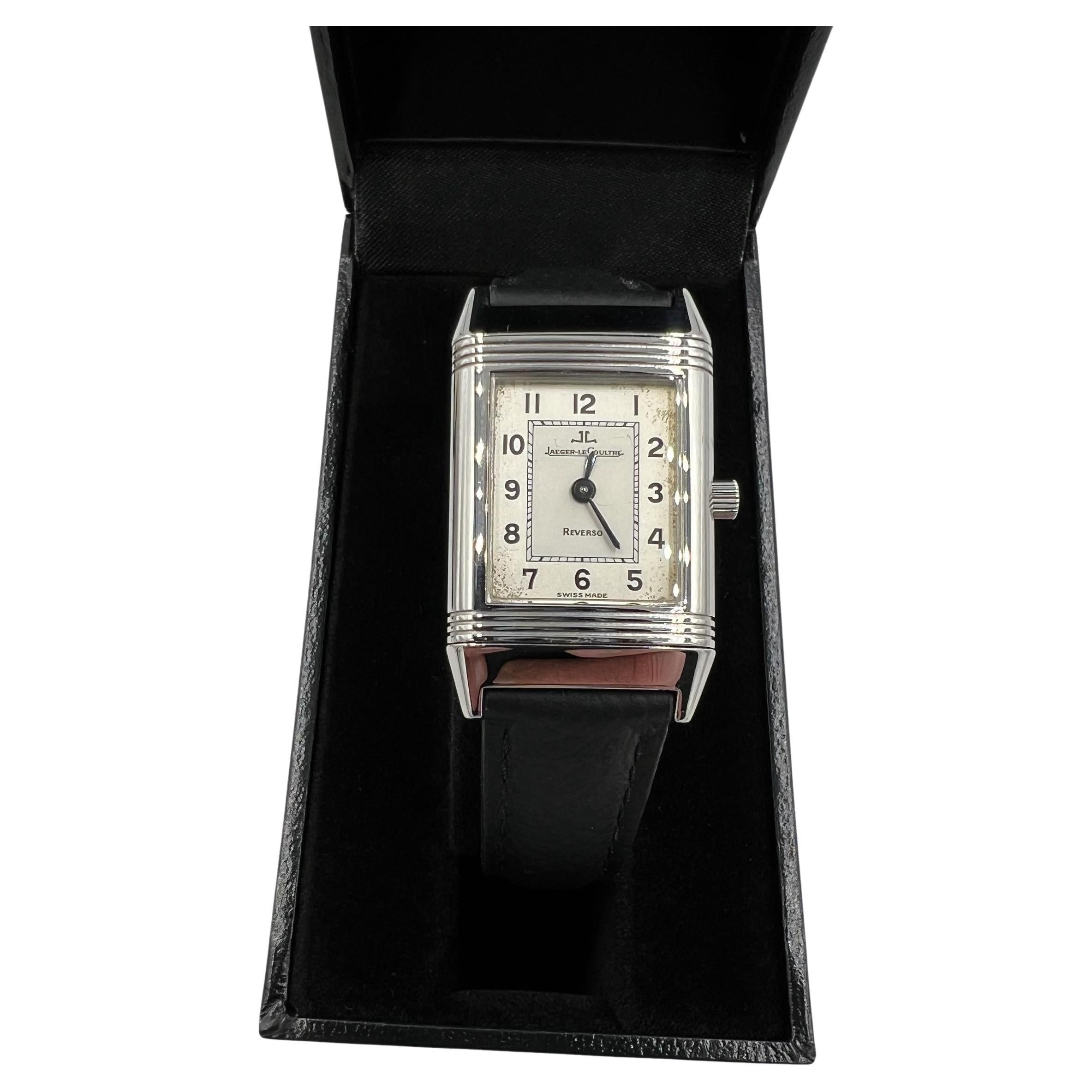 Ladies Reverso Le Coultre Manual Wind Steel Wristwatch 1990s