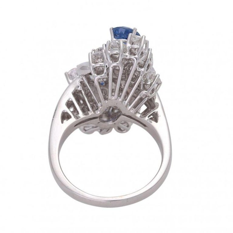 Ladies Rings For Sale 2026.Ladies' Ring, WG 18K, Set with 2 Fac. Sapphires Total Approx. 1.66 Ct ...