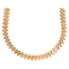 Ladies Roberto Coin Domino 18K Rose Gold & 0.85 CTW Diamond Necklace