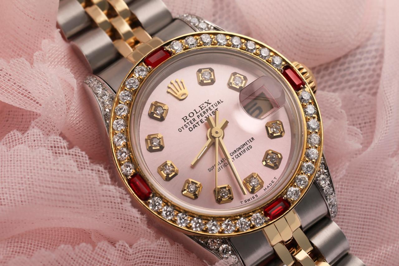rolex lady-datejust pink diamond dial