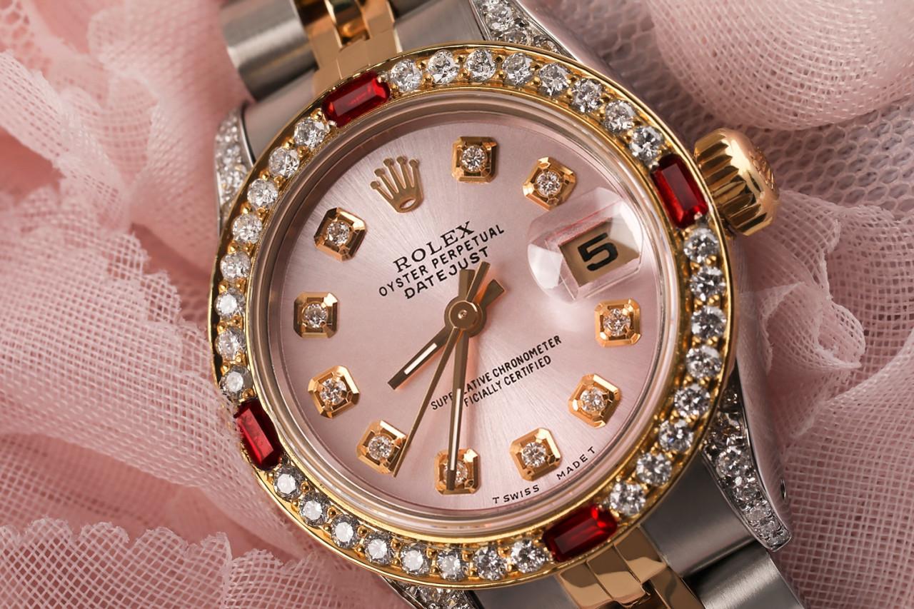 pink diamond rolex watch