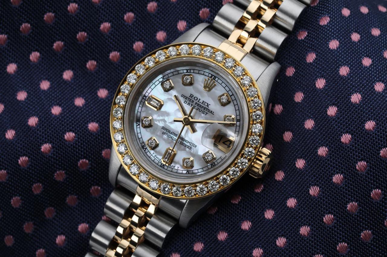 rolex vintage diamond watch