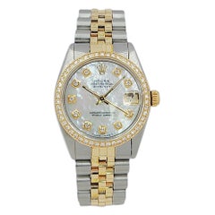 Ladies Rolex 31mm Midsize DateJust Two Tone 18K Yellow Gold / Stainless Steel
