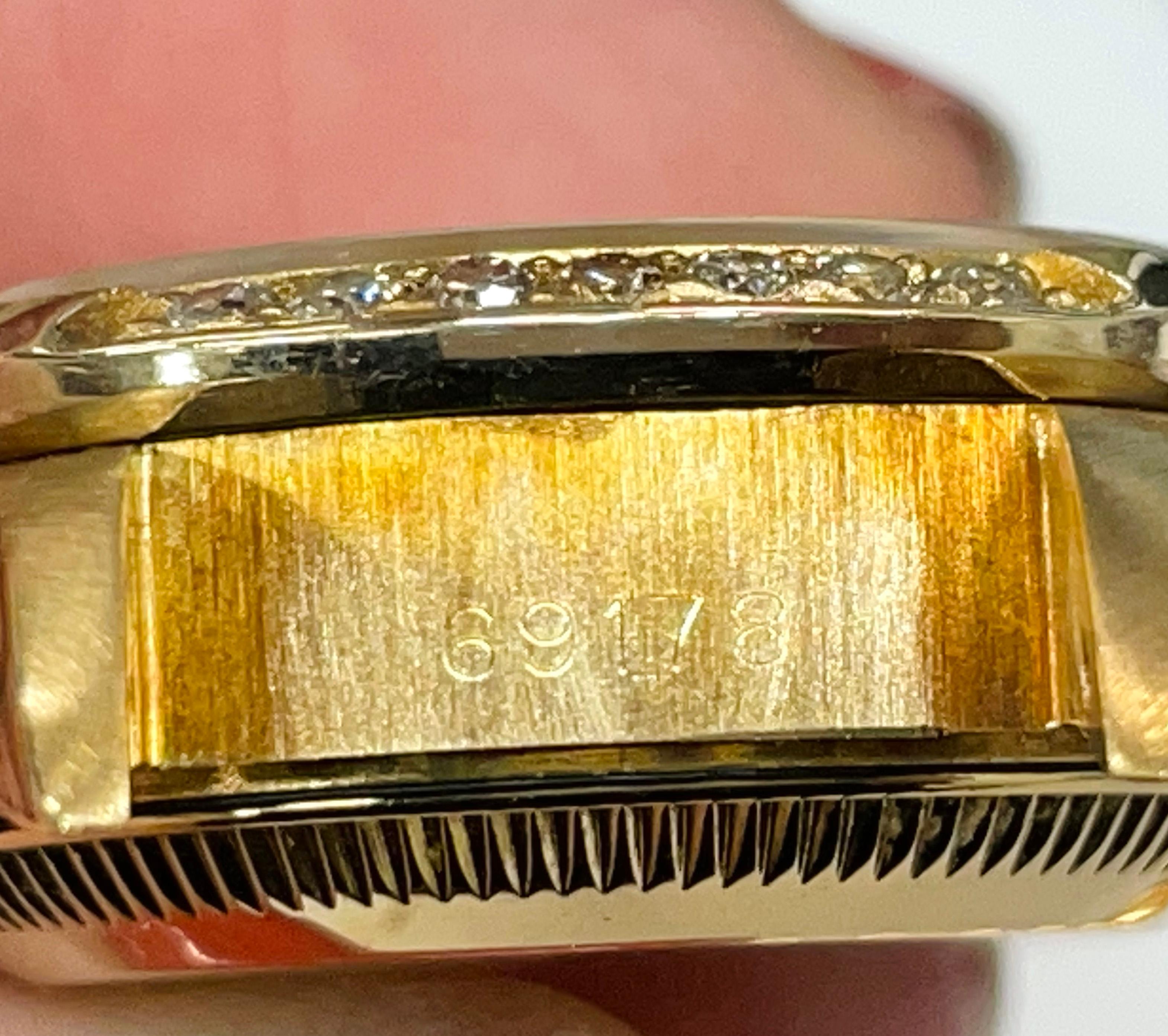 Ladies Rolex Anniversary Datejust Diamond Bezel Watch, 1991 For Sale 2