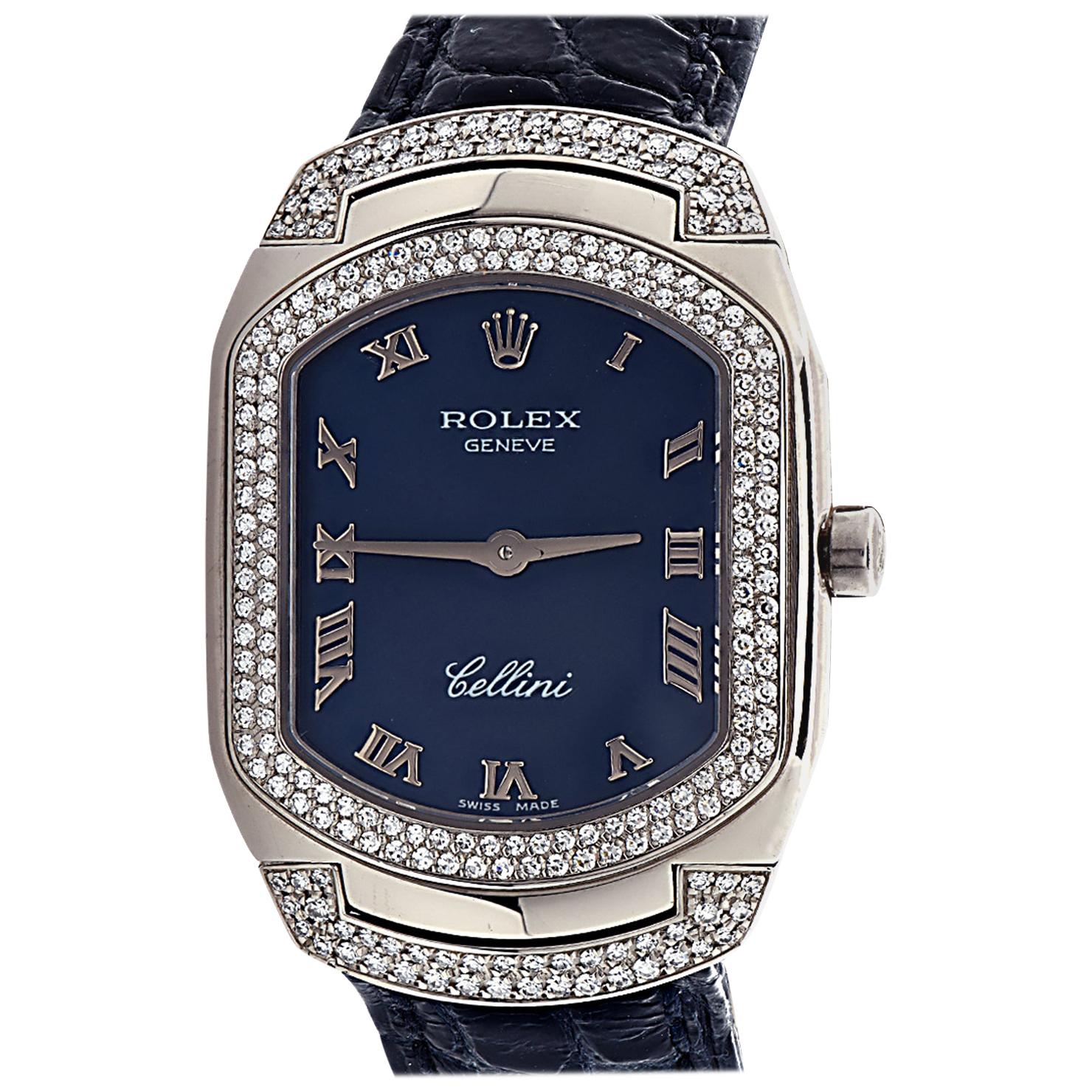 Ladies Rolex Cellissima Cellini Diamond Wristwatch