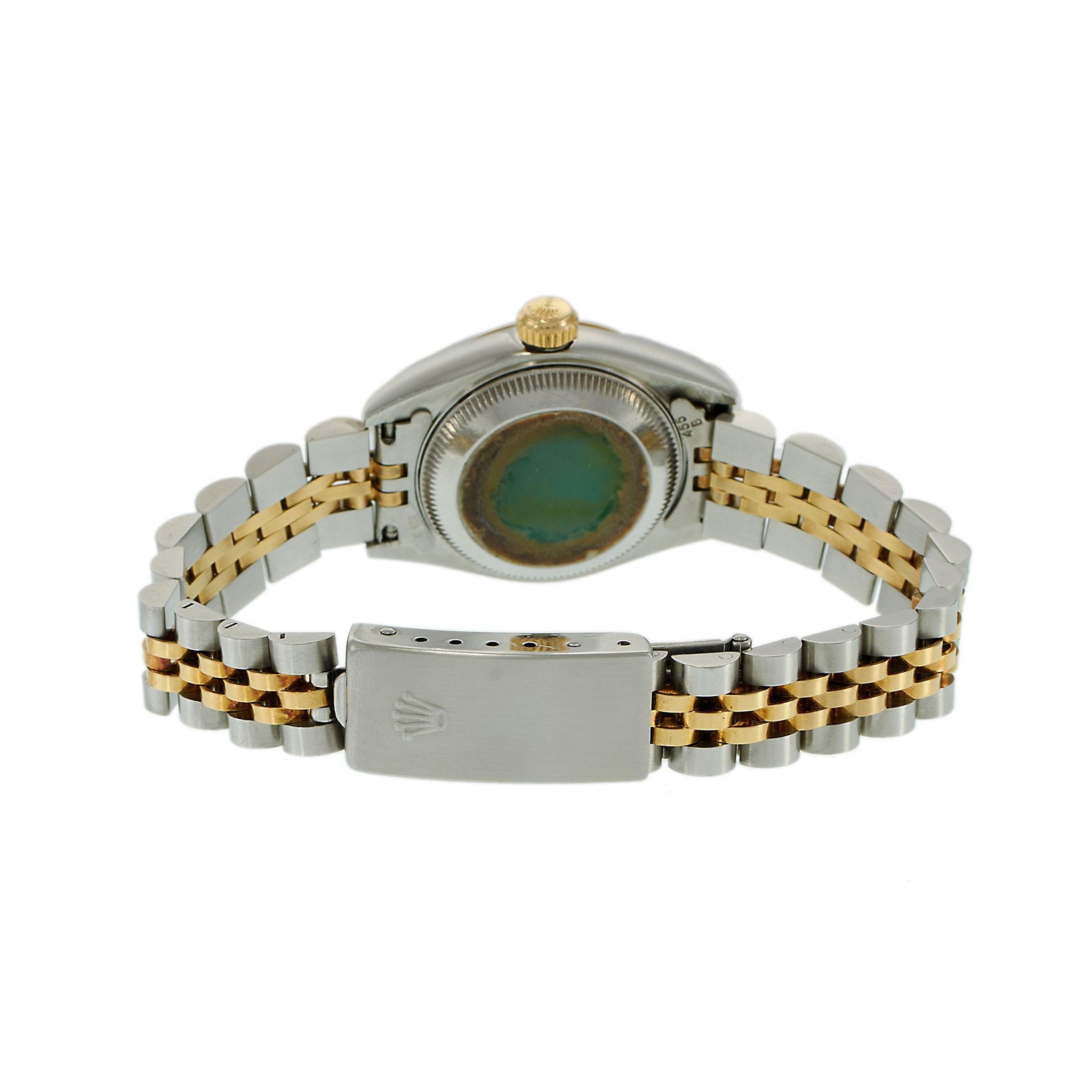 Ladies Rolex Date 69173 Champagne Dial en vente 2