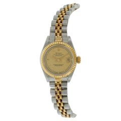 Ladies Rolex Date 69173 Champagne Dial