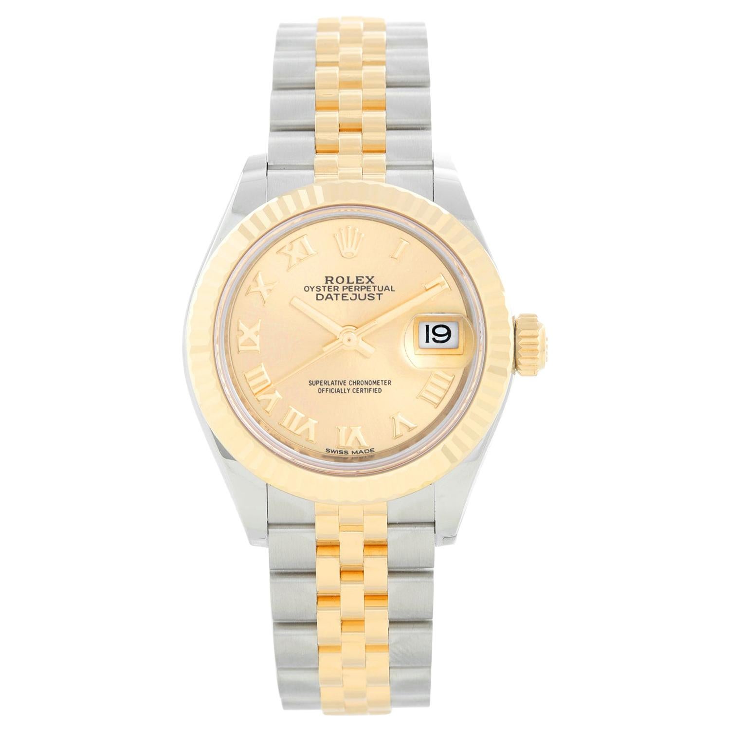 Ladies Rolex Datejust 18K Yellow Gold and Stainless Steel 279173