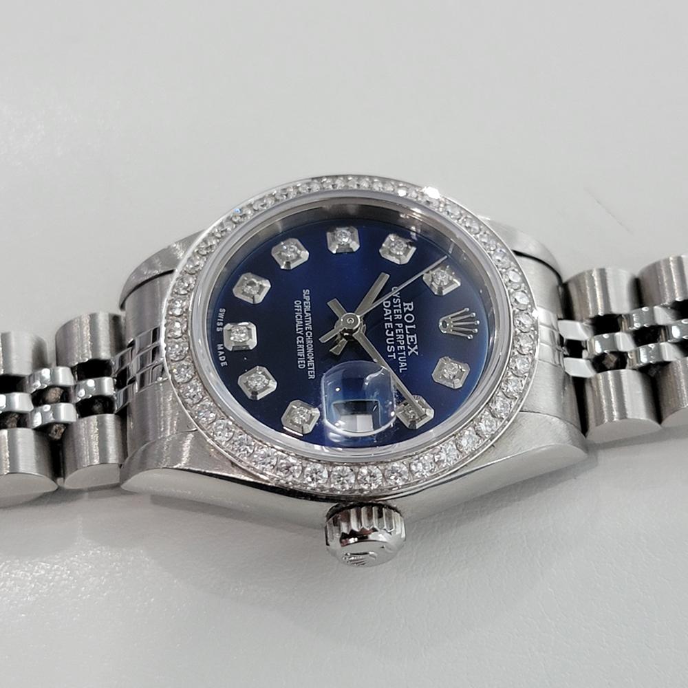 Damen Rolex Datejust 69174 18k Gold SS Automatik-Diamant-Zifferblatt 1990er Jahre RA283 1