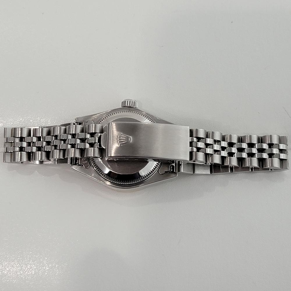Damen Rolex Datejust 69174 18k Gold SS Automatik-Diamant-Zifferblatt 1990er Jahre RA283 4