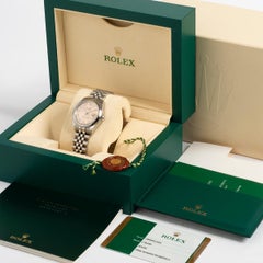 Ladies Rolex Datejust ref 178240. Pink Roman Numeral Dial. Full Set