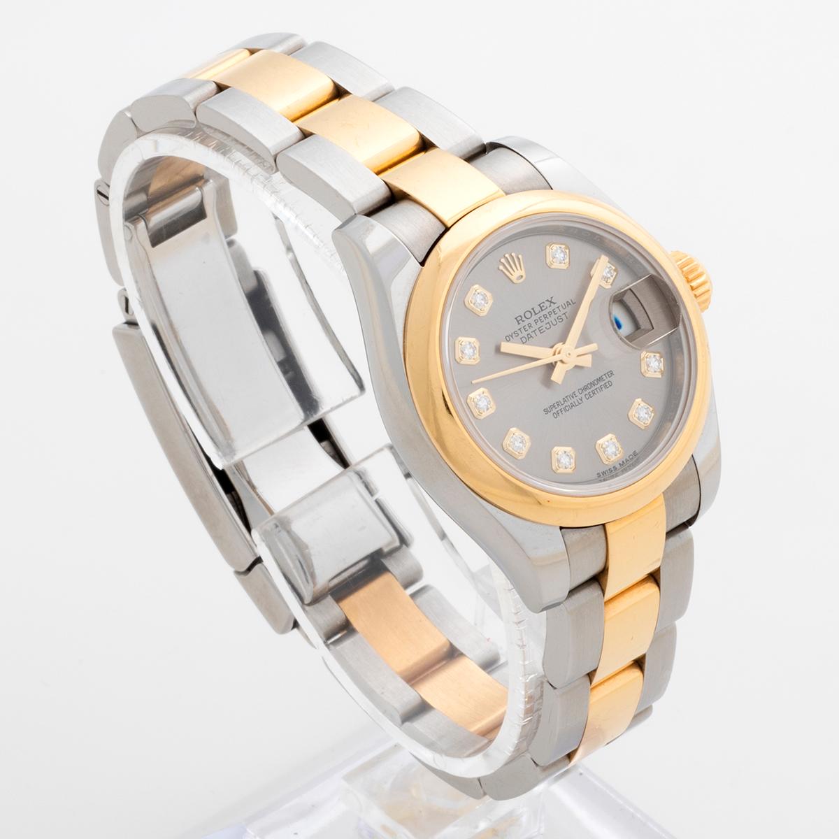 Ladies Rolex Datejust Ref 179163, 18K Yellow Gold, Full Set, Very Good Condition In Excellent Condition For Sale In Canterbury, GB