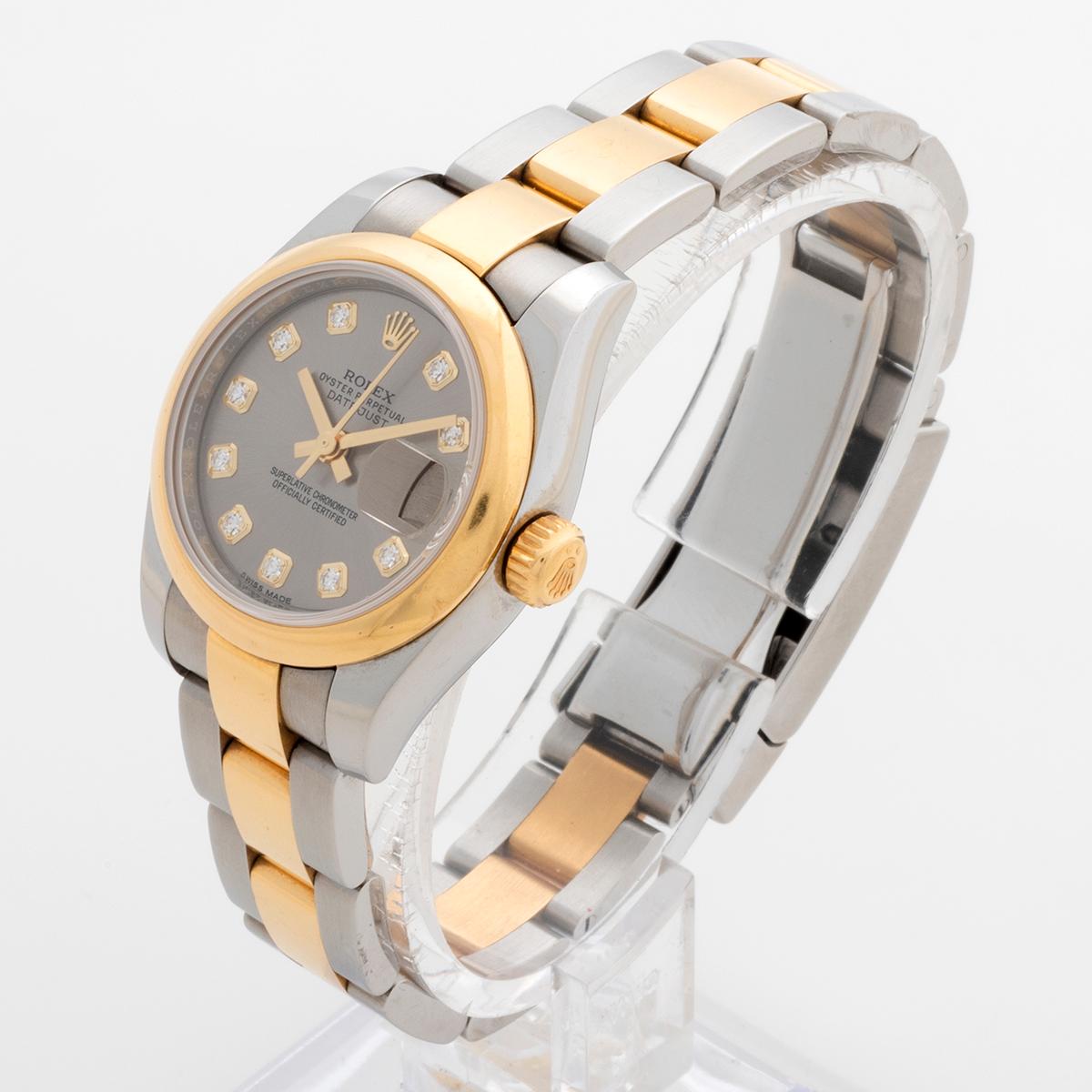 Women's Ladies Rolex Datejust Ref 179163, 18K Yellow Gold, Full Set, Very Good Condition For Sale