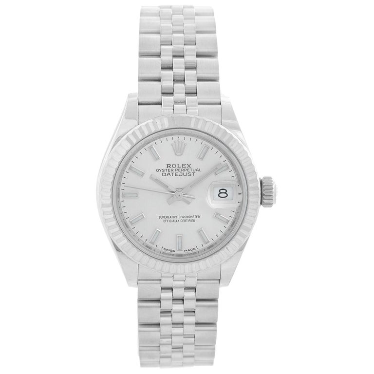 Ladies Rolex Datejust Stainless Steel Silver Dial 279174 For Sale at