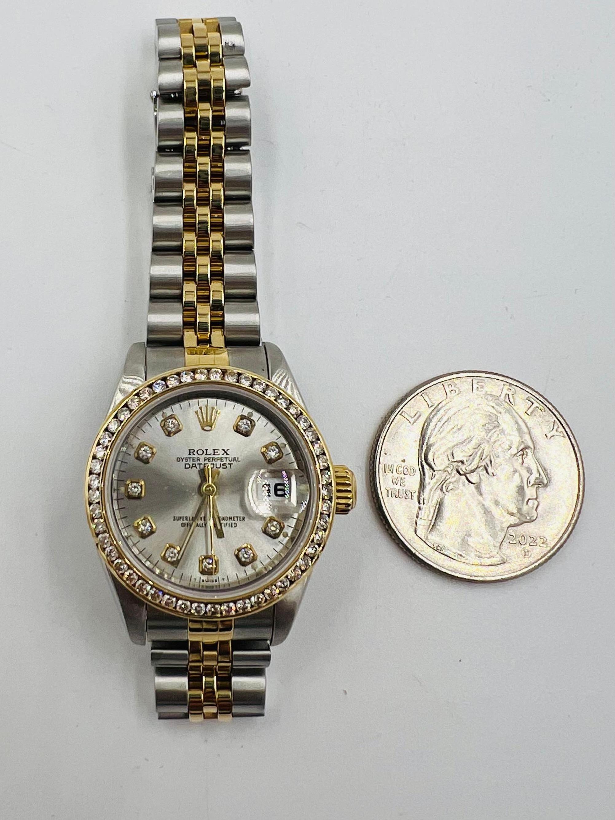 Women's or Men's Ladies Rolex Datejust Two Tone Wristwatch 2003