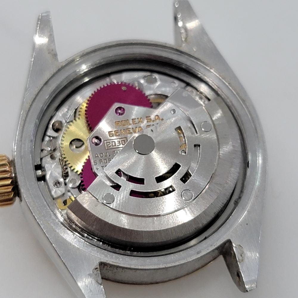 Damen Rolex Oyster Date 6917 26mm 18k Gold SS Automatik 1970er Jahre mit Papier RA356 8