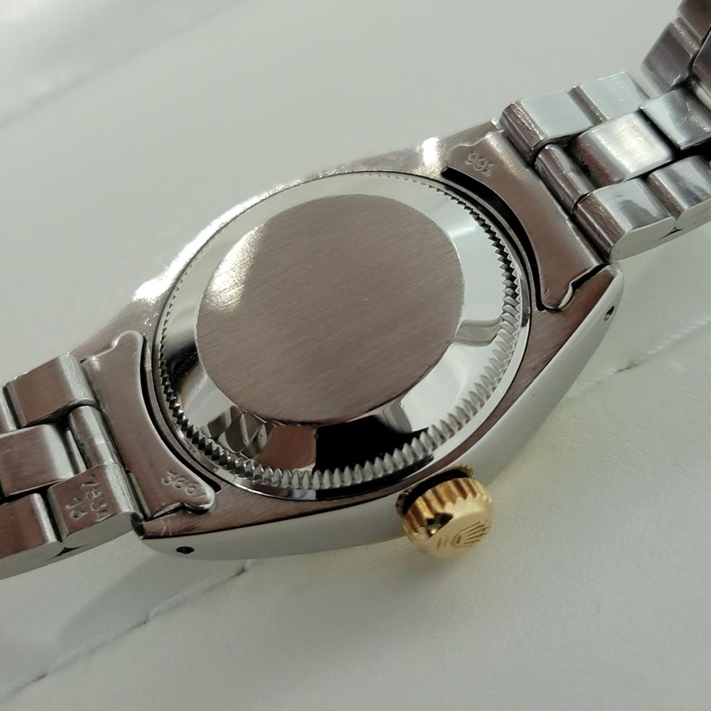 Damen Rolex Oyster Date 6917 26mm 18k Gold SS Automatik 1970er Jahre mit Papier RA356 6
