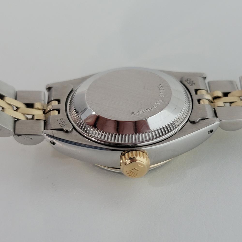 Ladies Rolex Oyster Date 6917 18k Gold SS Automatic 1980s w Box Paper ...