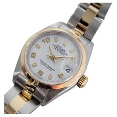Ladies Rolex Oyster Datejust 18k Gold SS Automatic 2000s Swiss RA155