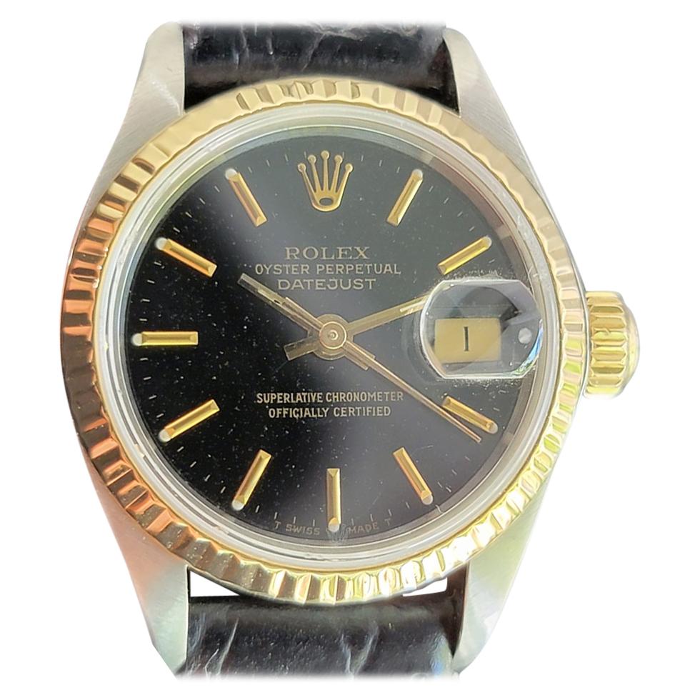 Ladies Rolex Oyster Datejust 69173 18k Gold & SS Automatic 1980 w/Box MA202