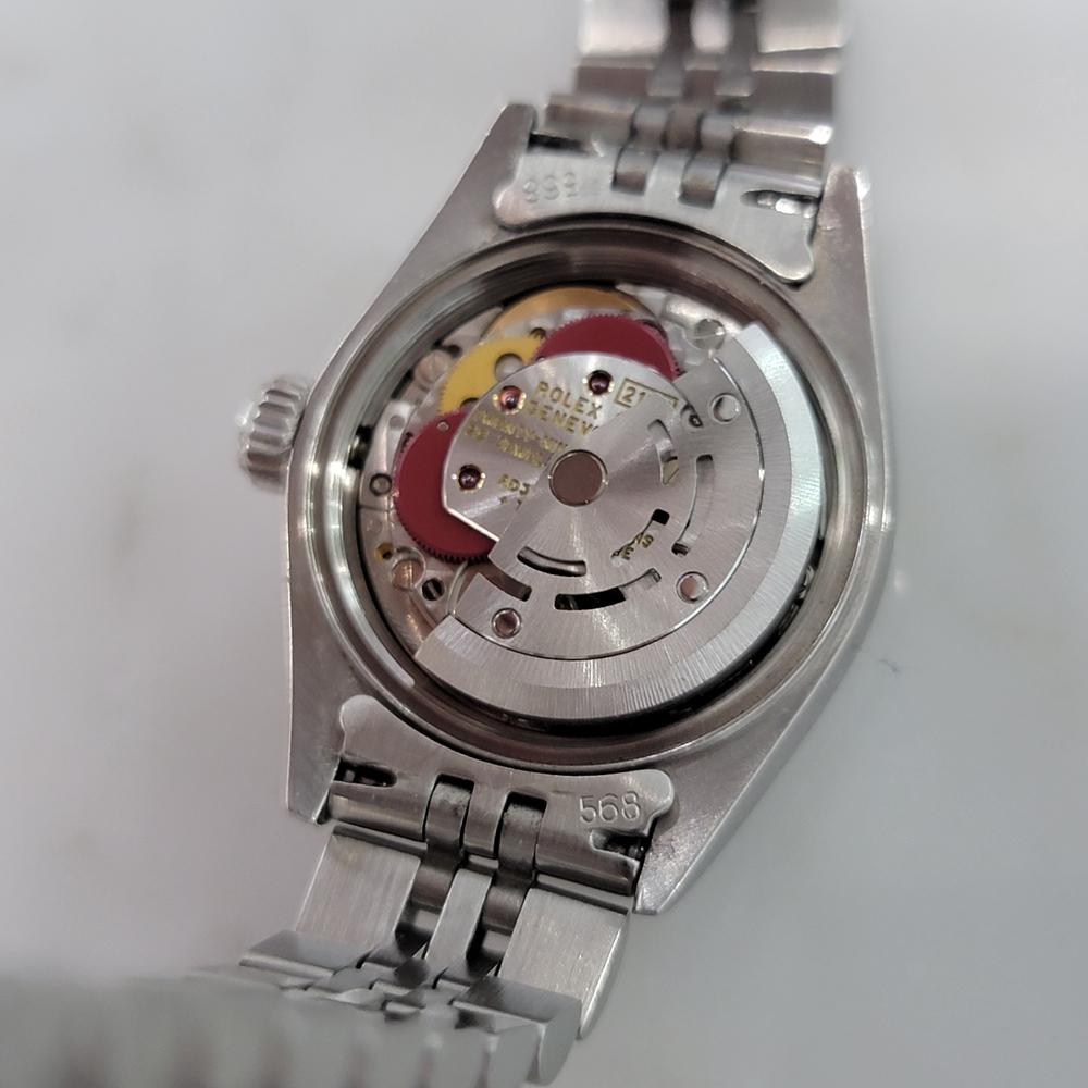 Damen Rolex Oyster Datejust 69190 26mm 18k Weißgold SS Automatik 1990er OM101 4