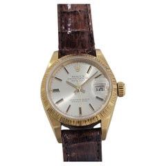 Vintage Ladies Rolex Oyster Datejust 69278 Solid 18k Gold Automatic 1980s RA329