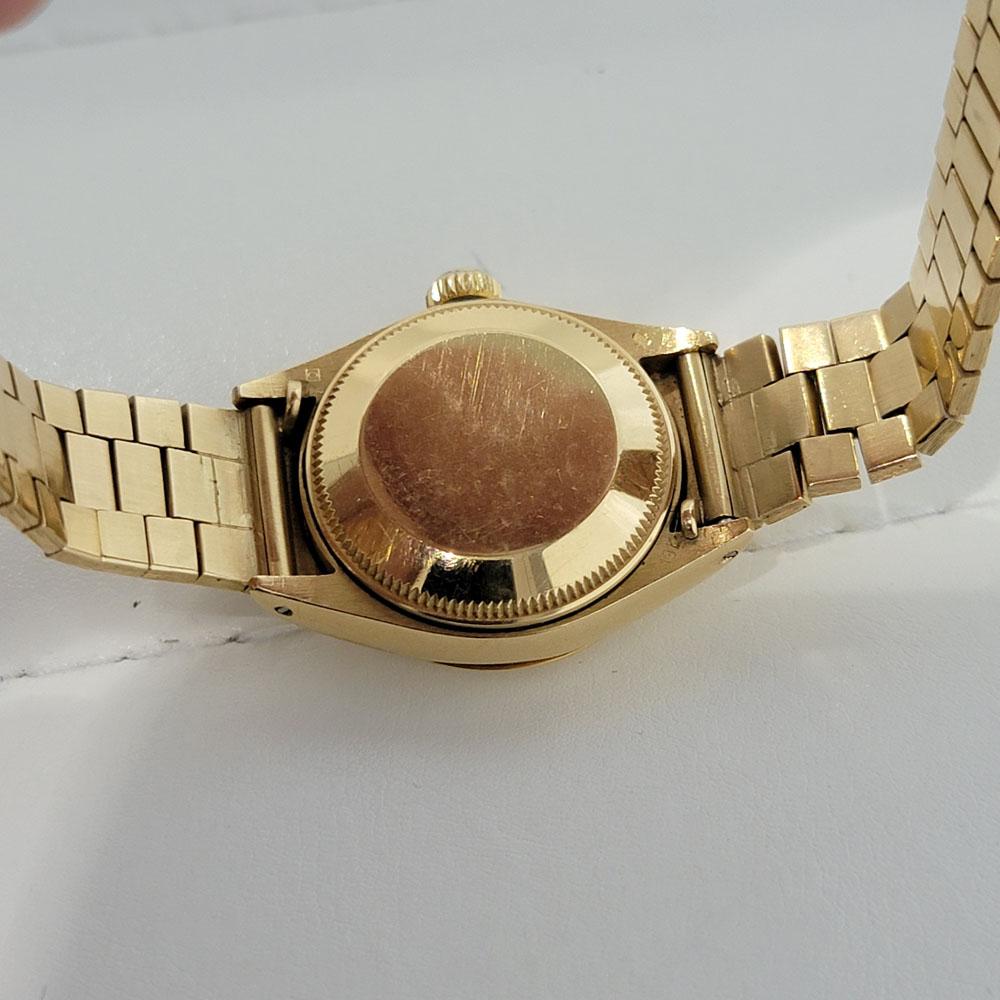 Ladies Rolex Oyster Datejust Ref 6917 18k Solid Gold Automatic 1980s RA358 3