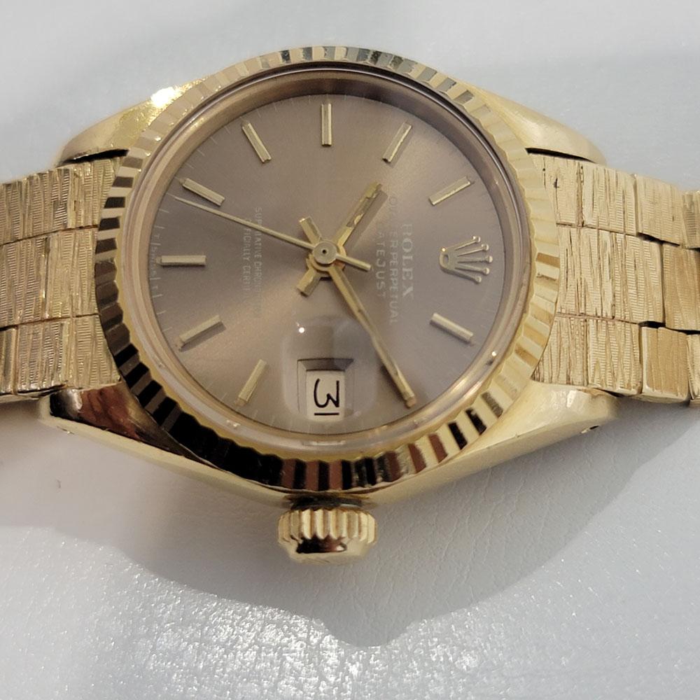 Retro Ladies Rolex Oyster Datejust Ref 6917 18k Solid Gold Automatic 1980s RA358