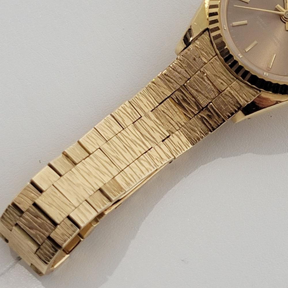 Women's Ladies Rolex Oyster Datejust Ref 6917 18k Solid Gold Automatic 1980s RA358