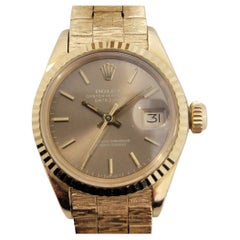 Ladies Rolex Oyster Datejust Ref 6917 18k Solid Gold Automatic 1980s RA358