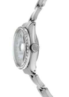 Ladies Rolex Oyster Perpetual Date 6516 Stainless Steel Diamond MOP 26MM Watch